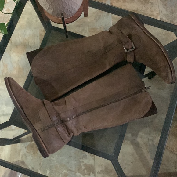 🔥1/2 of Summer Sale!🔥 COLE HAAN/NIKE AIR Collab.‘ Petra’ Leather Riding Boots - Picture 4 of 11